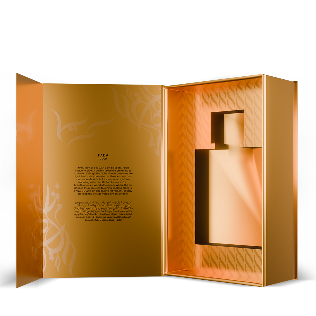 Kit Perfumes Árabes Mawwal Fada Gold Masculino 100ml EDP & Fada Masculino 100ml EDP