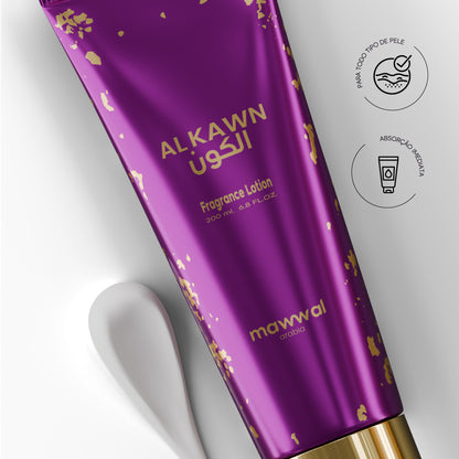 Kit Unissex Alkawn Mawwal Arábia – Perfume, Hidratante Corporal e Spray