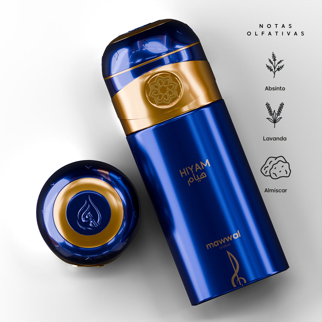 Kit Masculino Hiyam Mawwal Arábia – Spray e Hidratante Corporal