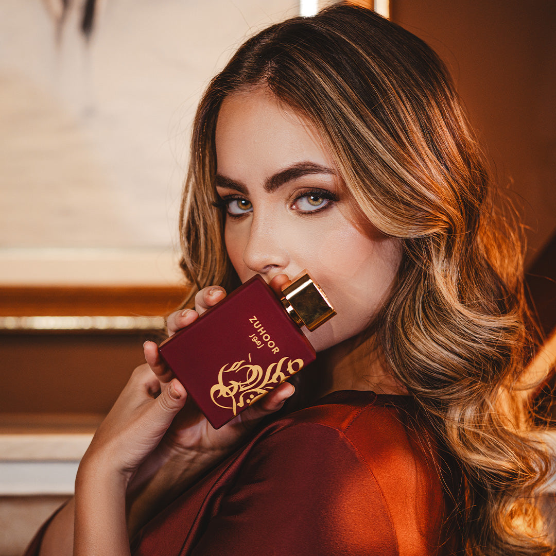 Kit Feminino Zuhoor Mawwal Arábia – Perfume, Hidratante Corporal e Spray