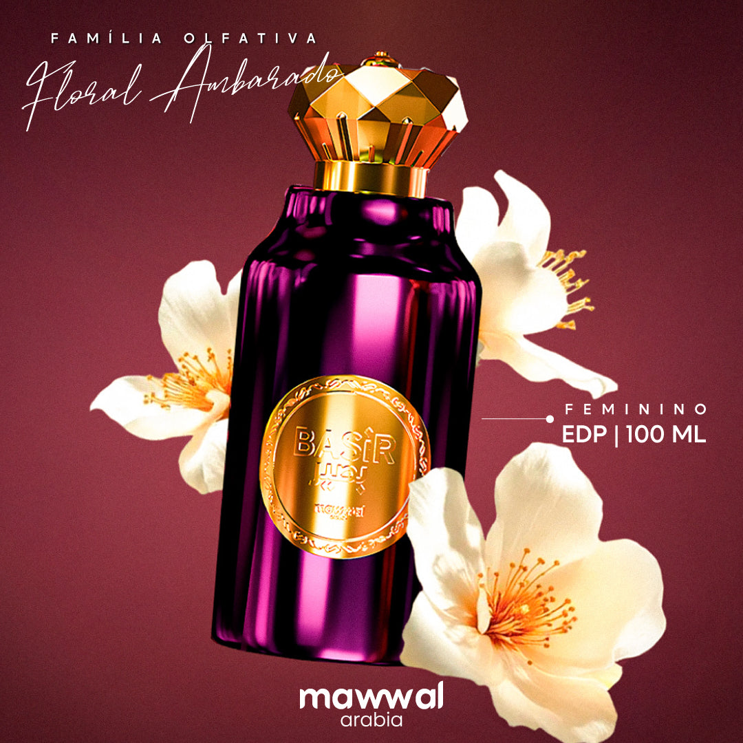 Perfume Basir Mawwal Arabia com notas florais —  flor de laranjeira