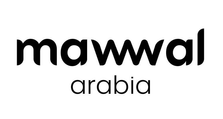 Logo Mawwal Arabia preto fundo transparente