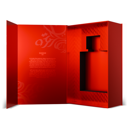 Kit Perfumes Árabes Mawwal Zuhoor Red Feminino 100ml EDP & Fada Gold Maculino 100ml EDP