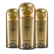 Kit 3 Perfumes Spray Fada Gold Masculino 250ml