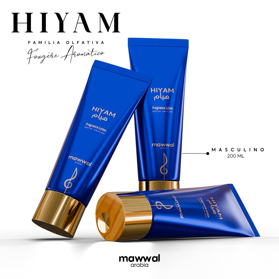 Kit 3 Cremes Hidratantes Mawwal Hiyam Masculino 200ml - Mawwal Arábia Brasil