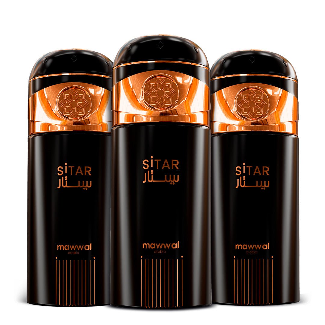 Kit 3 Perfumes Spray Mawwal Sitar Feminino 250ml - Mawwal Arábia Brasil