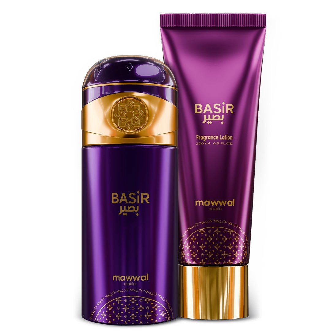 Kit Feminino Basir Mawwal Arábia – Hidratante Corporal e Spray - Mawwal Arábia Brasil