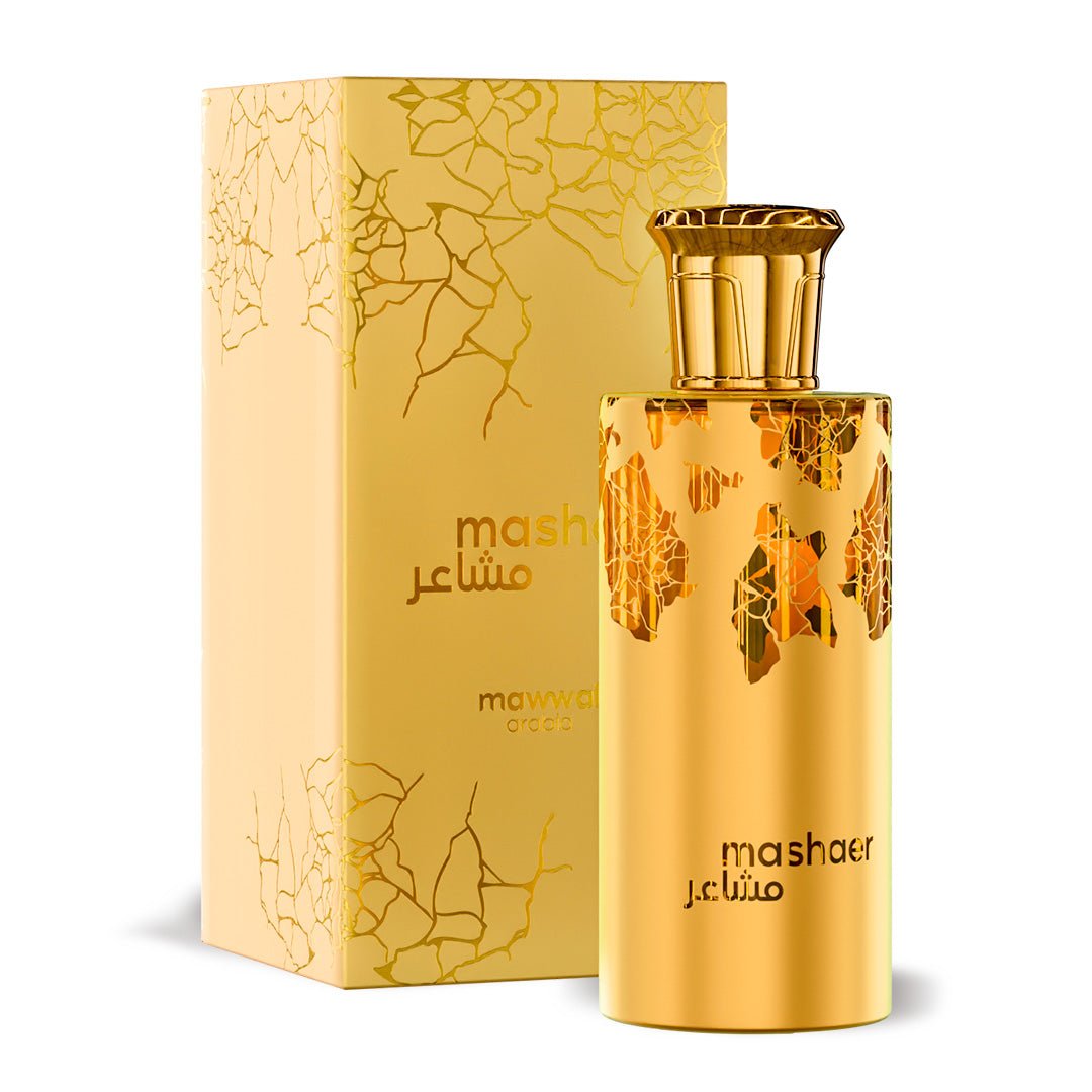 Kit Perfumes Árabes Mawwal Alkawn Unissex 100ml EDP & Mashaer Feminino 100ml EDP - Mawwal Arábia Brasil