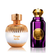 Kit Perfumes Árabes Mawwal Basir Feminino 100ml EDP & Taqa Feminino 100ml EDP - Mawwal Arábia Brasil