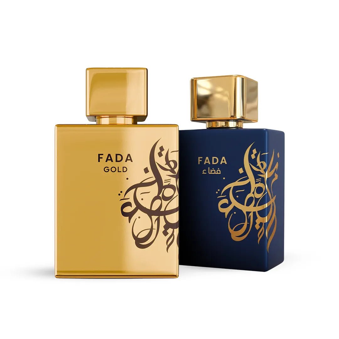 Kit Perfumes Árabes Mawwal Fada Gold Masculino 100ml EDP & Fada Masculino 100ml EDP - Mawwal Arábia Brasil