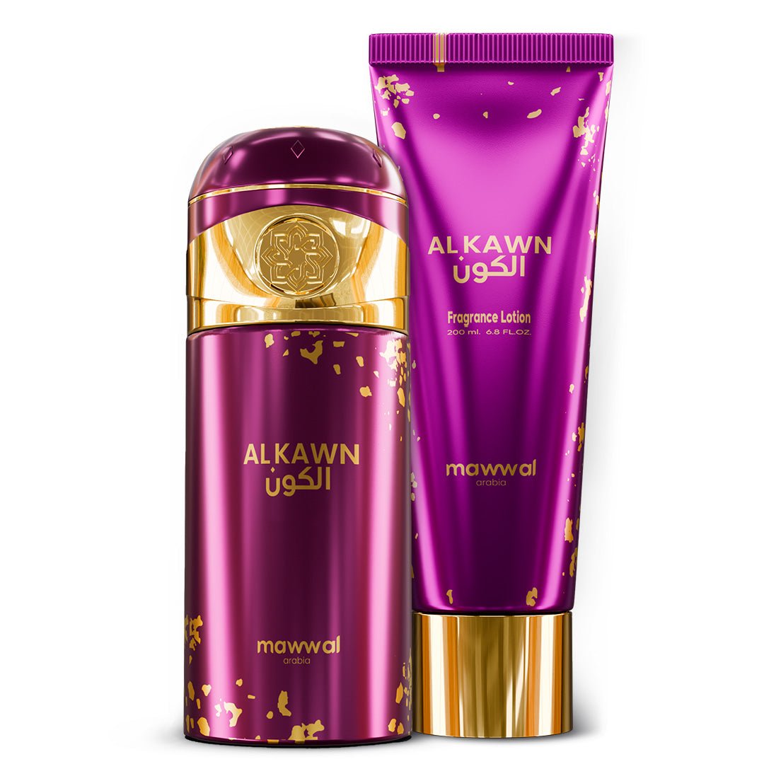 Kit Unissex Alkawn Mawwal Arábia – Hidratante Corporal e Spray - Mawwal Arábia Brasil